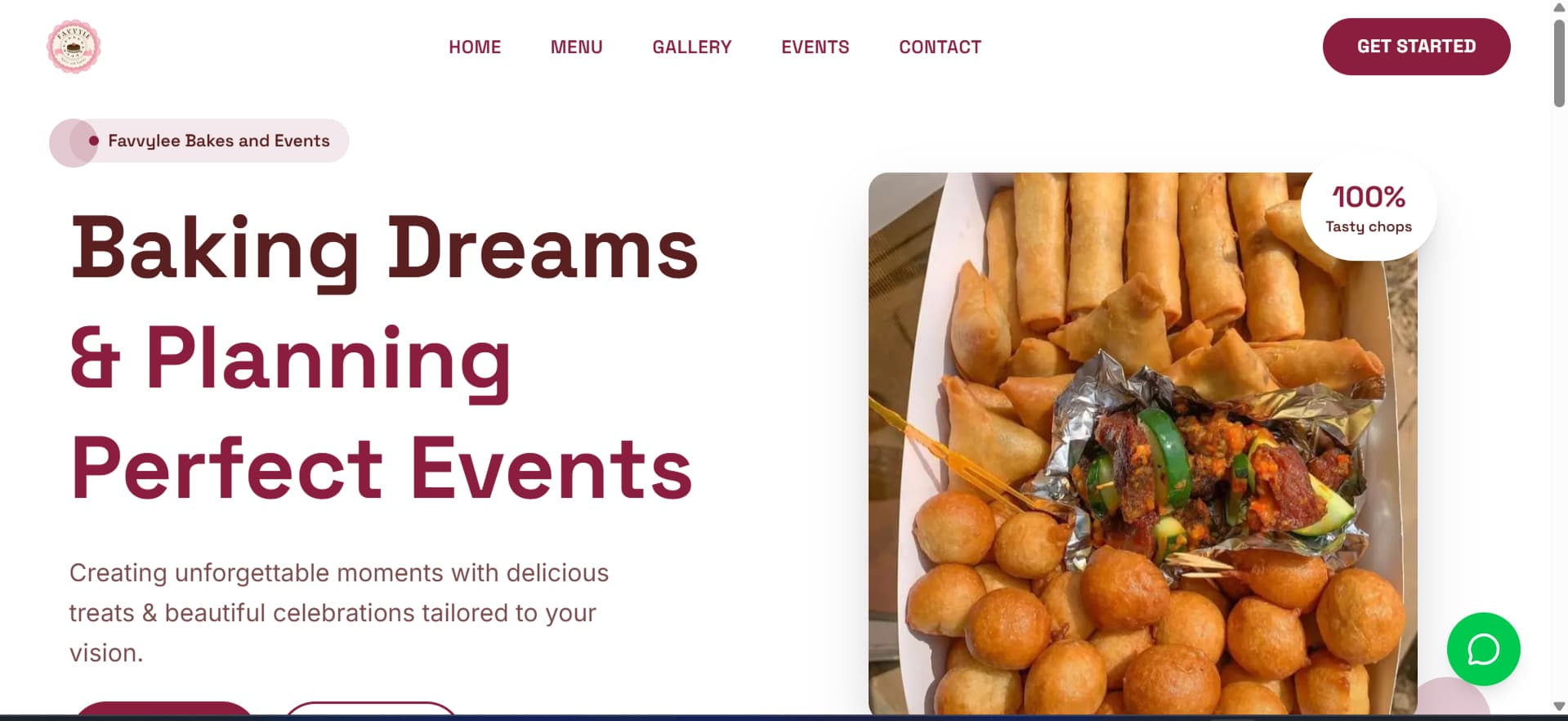 Favvylee bakes and event